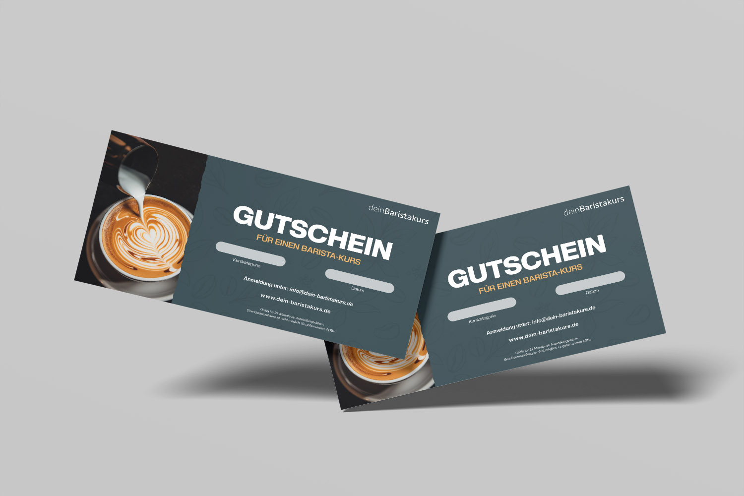 Zwei Gutscheine für den Baristakurs